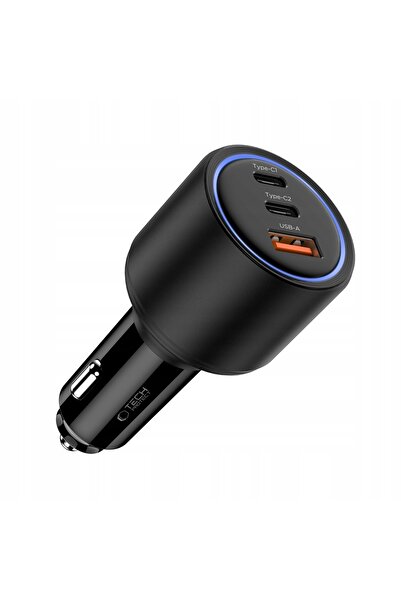 NO BRAND Încărcător auto rapid de 175W USB-C USB-A cu protecție tehnică pentr...