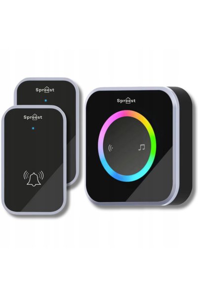 NO BRAND Sonerie wireless pentru poartă, alimentată cu baterii, impermeabilă,...