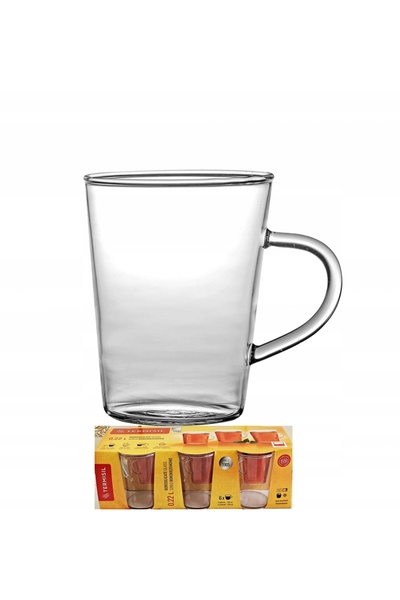 NO BRAND Pahare pentru cafea și ceai Termisil, 220 ml, 6 buc.
