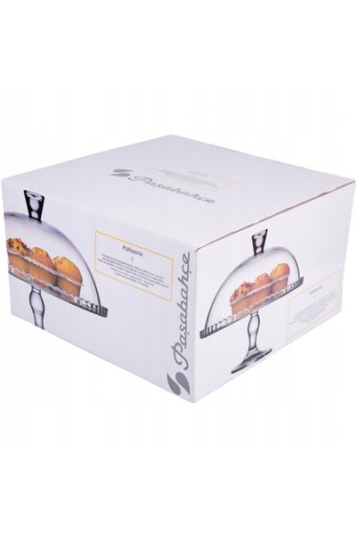 Borcam By Pasabahce Vas de sticlă cu bază înaltă pentru tort, 32cm, PASABAHCE