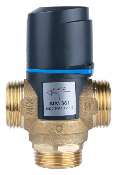 Afriso ATM361 DN20 20-43 VALVĂ TERMOSTATICĂ DE AMESTEC ° C 1 " Kvs 1.6 m3/h