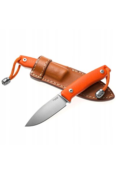 NO BRAND Cuțit LionSteel Bushcraft Portocaliu G10, Lamă Satinată (M1 GOR)