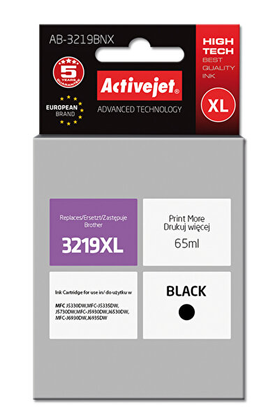 ActiveJet Toner LC-3219BK pentru Brother MFC-J5330DW J5335D J5730DW J6530DW