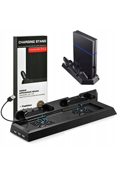 GAT Bază de încărcare și suport pentru controlerele consolei PS4 cu răcire