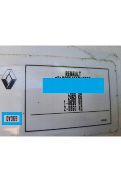 NO BRAND Vopsea auto spray + Lac transparent RENAULT DV369 Alb Glaciar