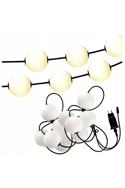 Orno Ghirlandă de grădină 15 becuri LED decorative impermeabile IP65 culoare ...