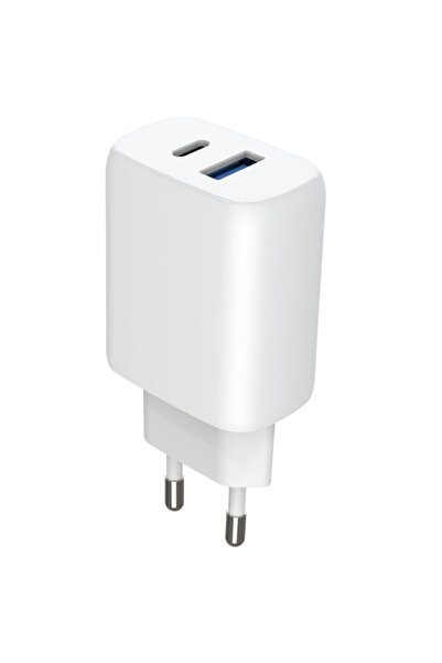 NO BRAND Încărcător de rețea 230 V, 30 W, cu USB-C, cablu USB Type-C + USB de...