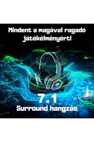 Onikuma Căști K10 RGB Negru