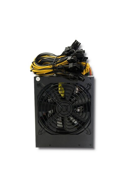 Qoltec Sursă de alimentare ATX de 1600W 80 Plus Gold pentru rig-uri de minat ...