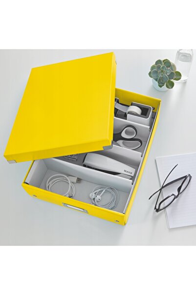 Leitz Cutie Click&Store WOW cu perforații A4 galben
