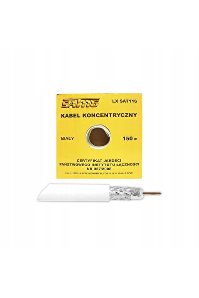 Lamex Cablu antenă coaxială 6.8mm Premium 100% cupru 150m miez de cablu îngroșat