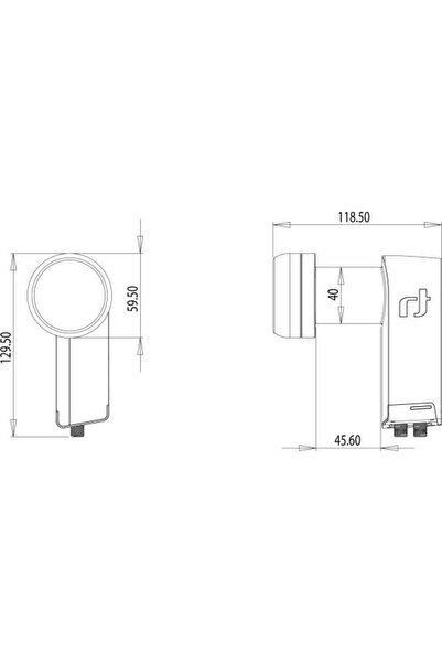 NO BRAND Convertor satelit TWIN Inverto Black Ultra HD
