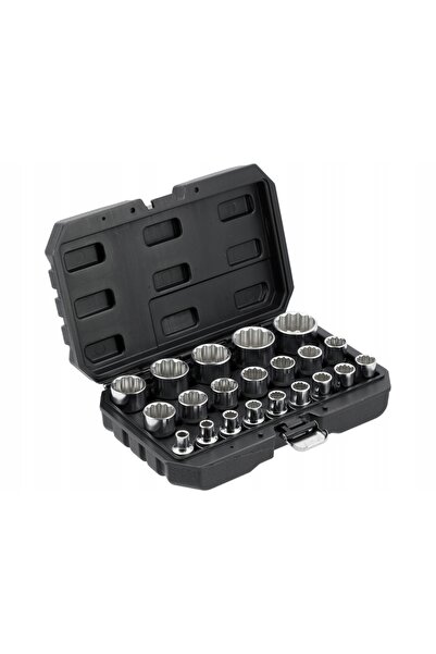 yato Set de chei tubulare 1/2 " scurte, cu 12 laturi, 8-36mm YT-12630