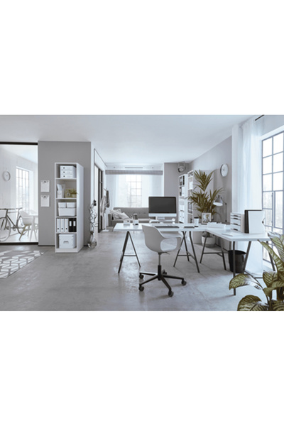 Leitz WOW MyBox recipient mare cu capac [A] alb