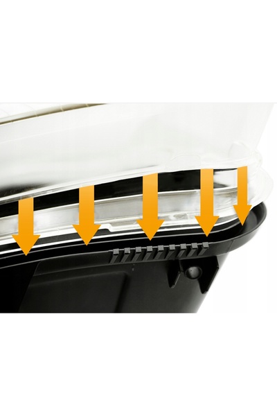NO BRAND Lentilă de sticlă pentru far Volvo V40 Lift (16-19) Partea stângă