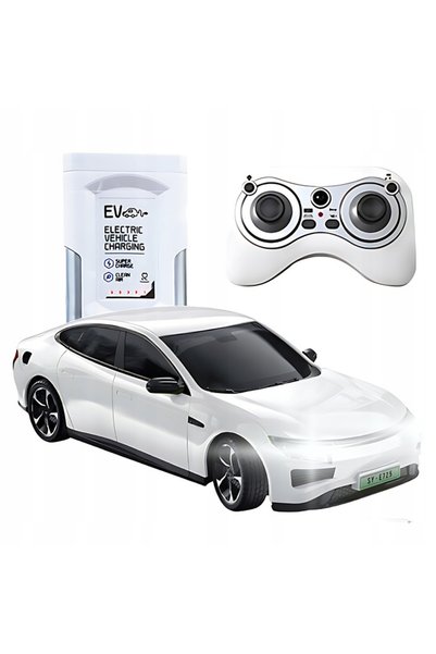 NO BRAND Mașină electrică RC 1:16 cu stație de încărcare RTR Double E E725