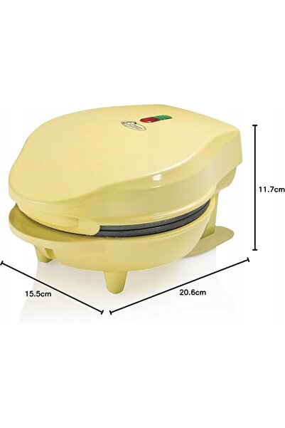 bestron Aparat de făcut vafe cu strat antiaderent 550W Mini aparat de făcut vafe