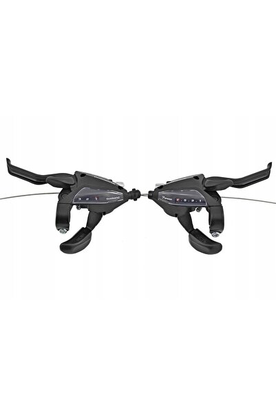 Shimano Manetă schimbător bicicletă ST-EF500 neagră dreapta 7 viteze + cablu