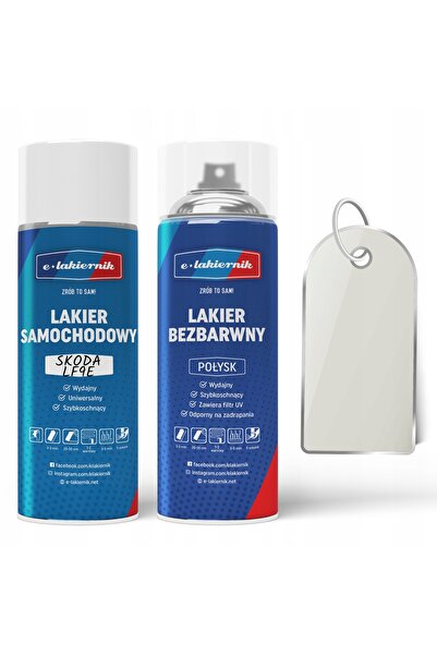 NO BRAND Vopsea auto spray + Lac transparent Kit pentru toate culorile