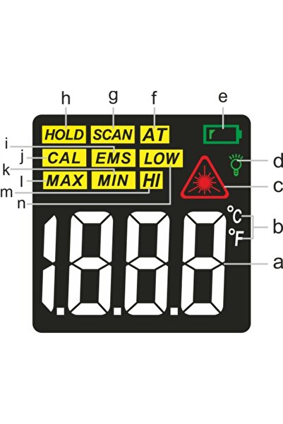 NO BRAND Termometru auto fără contact, pirometru laser electronic
