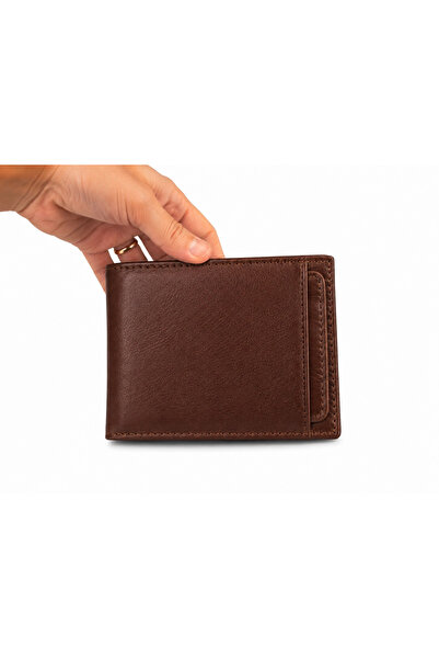 MASSARELLI Genuine Leather Horizontal Tan Color Men's Wallet with Gift Box Mc...