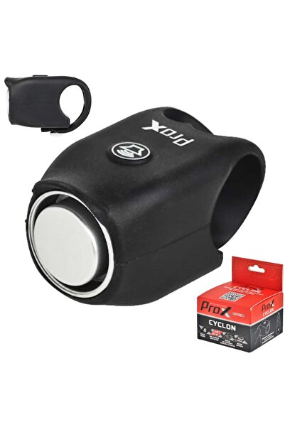 Prox CYCLON Sonerie electrică pentru bicicletă, Negru, 120 dB, Impermeabilă