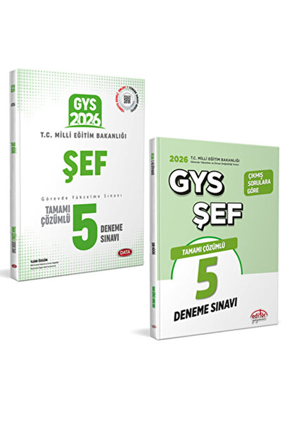 Data Yayınları Editör 2026 GYS MEB Şef şeflik Görevde Yükselme Sınavı Deneme ...
