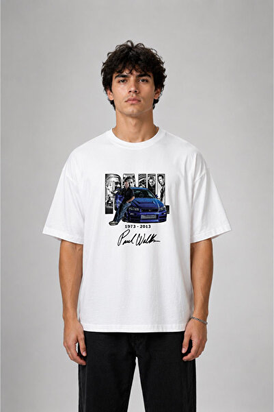 cesita Paul Walker Printed Cotton Black T-Shirt T-Shirt