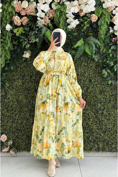 Moda Fatma modal dijital elbise