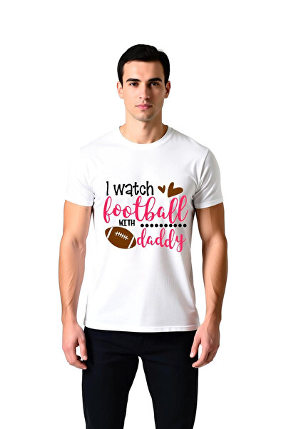PayBuy I Watched Football with My Dad Printed Men's T-Shirt