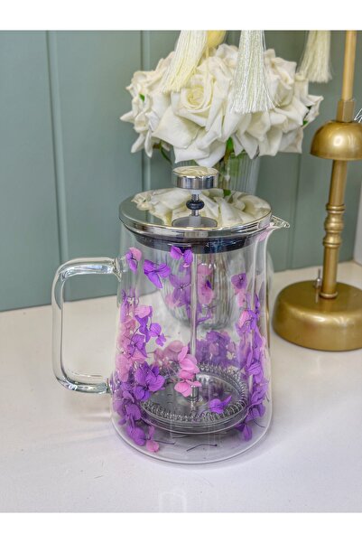 cicizuccaciye Mor Çift Cidarlı French Press