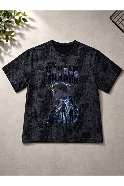 JANTIL MODA Unisex Oversize Vintage Washed Street Style Μόδα του δρόμου Βαμβα...
