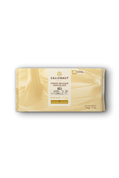 Callebaut W2 Beyaz Küvertür Blok Çikolata 5 KG