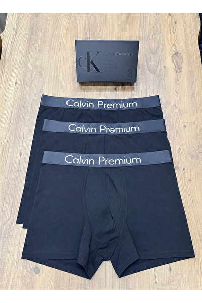 Calvin Premium 3'lü Boxer Paketi