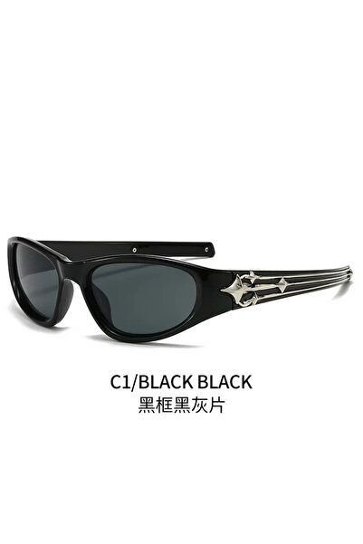 choice2 black Y2K Fashion Cat Eye Sunglasses Women Men Luxury Brand Design Su...