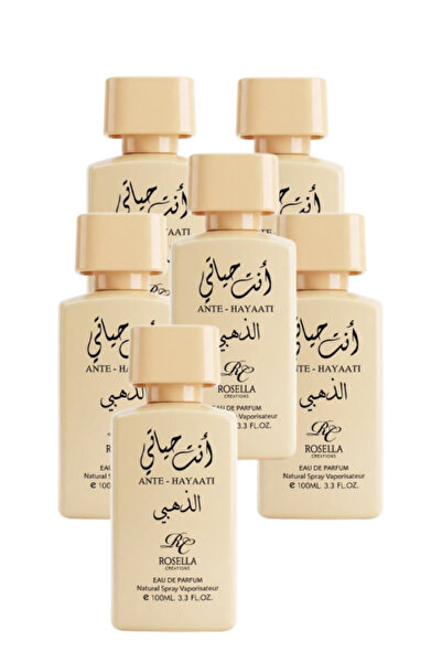 ROSELLA 6 قطع من عطر أنت هايتي الذهبي 100 مل