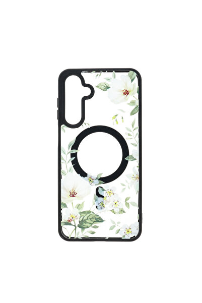 SEP Husa TPU+PC MagSafe Botanical Samsung Galaxy A16 4G White Magnolia