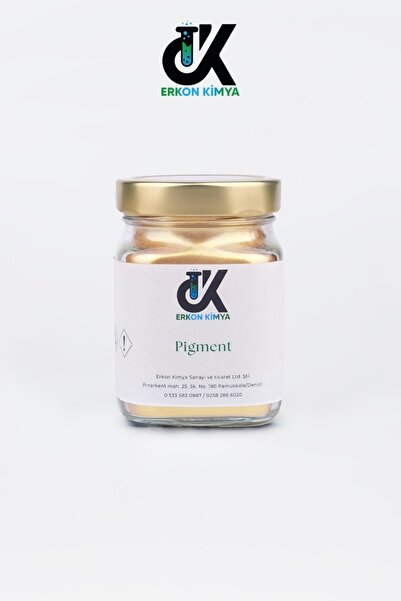 ERKON KİMYA 100 gr Sedefli Toz Pigment Boya / Altınsarısı / Epoksi İçin