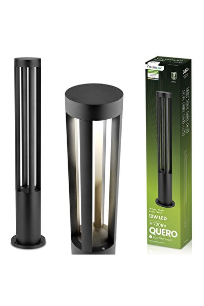 Lumiled Lampă de grădină de exterior, tip stâlp, LED 12W, 4000K, QUERO, 80cm