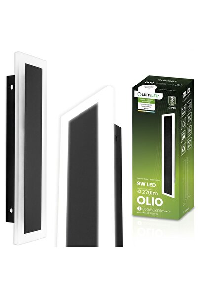 Lumiled OLIO Lampă LED de grădină aplicată pe suprafață, Aplica de perete, 9W...