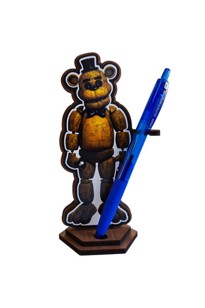 OEM Figurină Fnaf Golden Freddy Five Nights at Freddys, 15 cm, lemn
