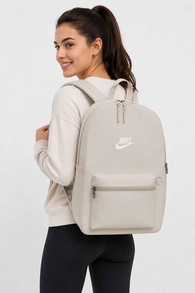 Nike HERITAGE Bej Sırt Ve Okul Çantası Okul Günlük Spor Seyahat Çantası 30x48...