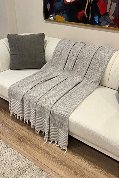 visdora Buldan Woven 100% Cotton Tied Non-Slip Sofa Cover (170X210 cm - 1150 ...