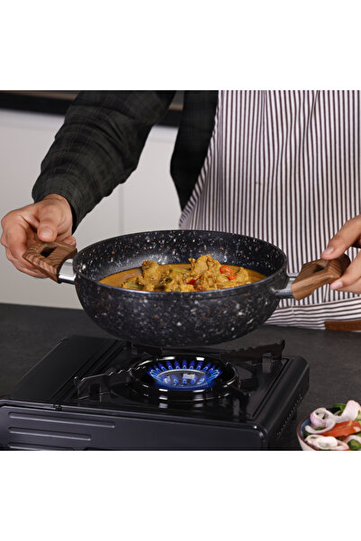 ROYALFORD 9pcs Multi Stone Forged Aluminum Cookware RF12754 Non stick Aluminium Cookware sets Induction Base Non Stick