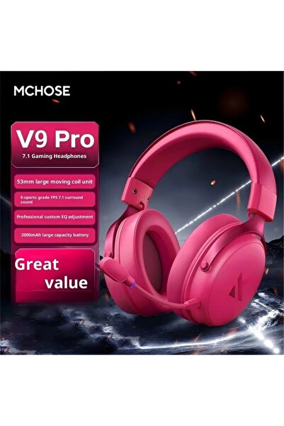 Choice5 RED MCHOSE V9 Pro Headset with Microphone Three Mode Bluetooth Wirele...