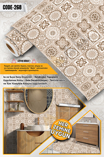 DECOMALL CODE-268 Rezistent la apă Bucătărie Baie Pardoseală Mobilier din mar...