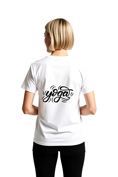 PayBuy Women's Yoga Passion Printed Relaxed Fit Short Sleeve Round Neck Cotto...