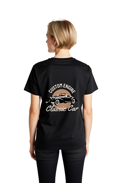 PayBuy Tricou cu mânecă scurtă cu imprimeu retro clasic pentru femei, 100% bu...
