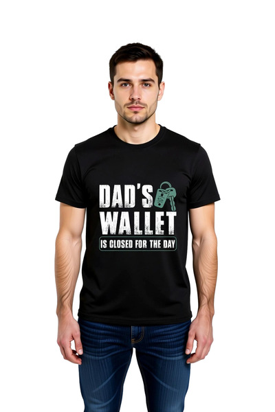 PayBuy Men's Dad Humor Wallet Closed Printed Short Sleeve Relaxed Cut Cotton ...