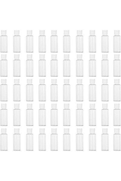 LZCNM 50 Pack 1.7oz/50ml Travel Plastic Empty Bottles Mini Hand Sanitizer Bul...